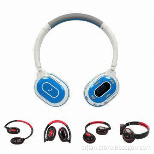 Retractable Earphones Sports MP3 with OLED Display, Micro SD Card Reader and FM Radio